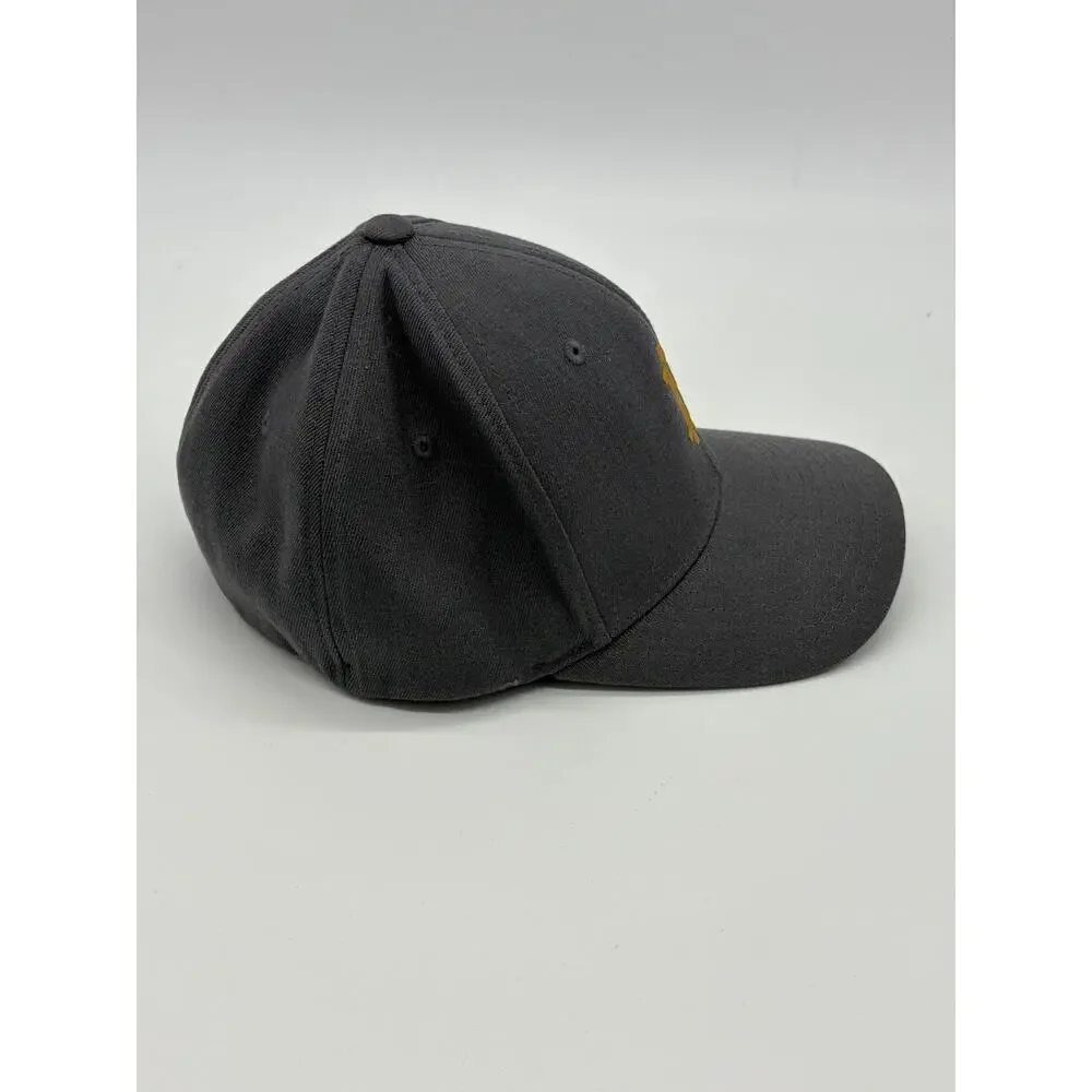 Embroidered Men's Bitcoin Baseball Cap Hat Gray Size Small / Medium